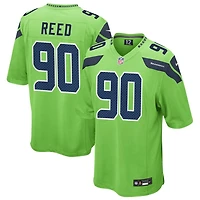 Jarran Reed Men's Nike Neon Green Seattle Seahawks Alternate Custom Game Jersey