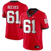 Nick Reeves Men's Nike Red Georgia Bulldogs NIL Pick-A-Player Game Jersey