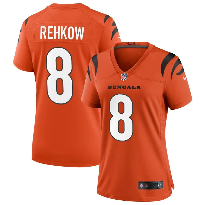 Ryan Rehkow Women's Nike Orange Cincinnati Bengals Alternate Game Custom Jersey
