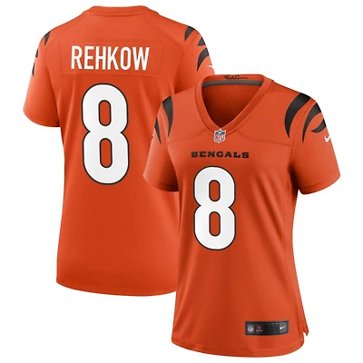 Ryan Rehkow Women's Nike Orange Cincinnati Bengals Alternate Game Custom Jersey