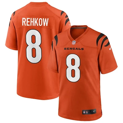 Ryan Rehkow Youth Nike Orange Cincinnati Bengals Alternate Game Custom Jersey