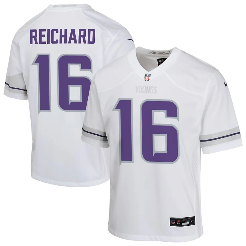 Will Reichard Youth Nike White Minnesota Vikings Alternate Custom Game Jersey
