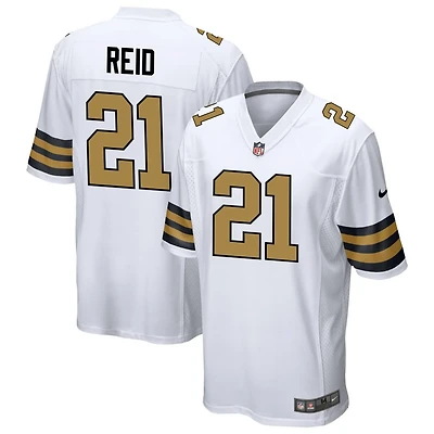 Justin Reid Men's Nike White New Orleans Saints Alternate Custom Game Jersey