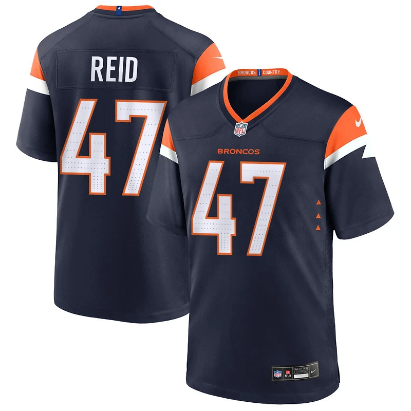 Karene Reid Men's Nike  Navy Denver Broncos Alternate Mile High Collection Custom Game Jersey