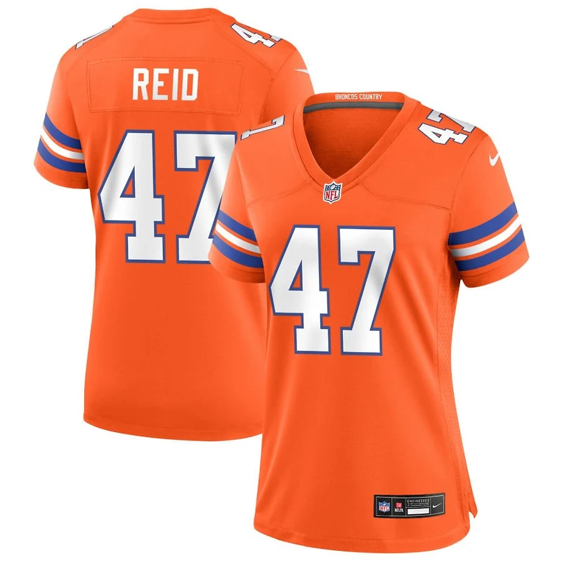 Karene Reid Women's Nike Orange Denver Broncos Mile High Collection 1977 Throwback Custom Game Jersey