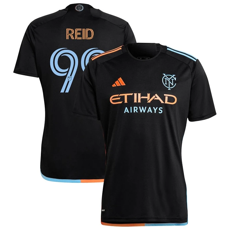 Seymour Reid Women's adidas  Black New York City FC 2024 24/7 Kit Replica Custom Jersey