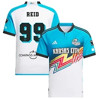 Jayden Reid Men's adidas  White Sporting Kansas City 2024 Archive Custom Authentic Jersey