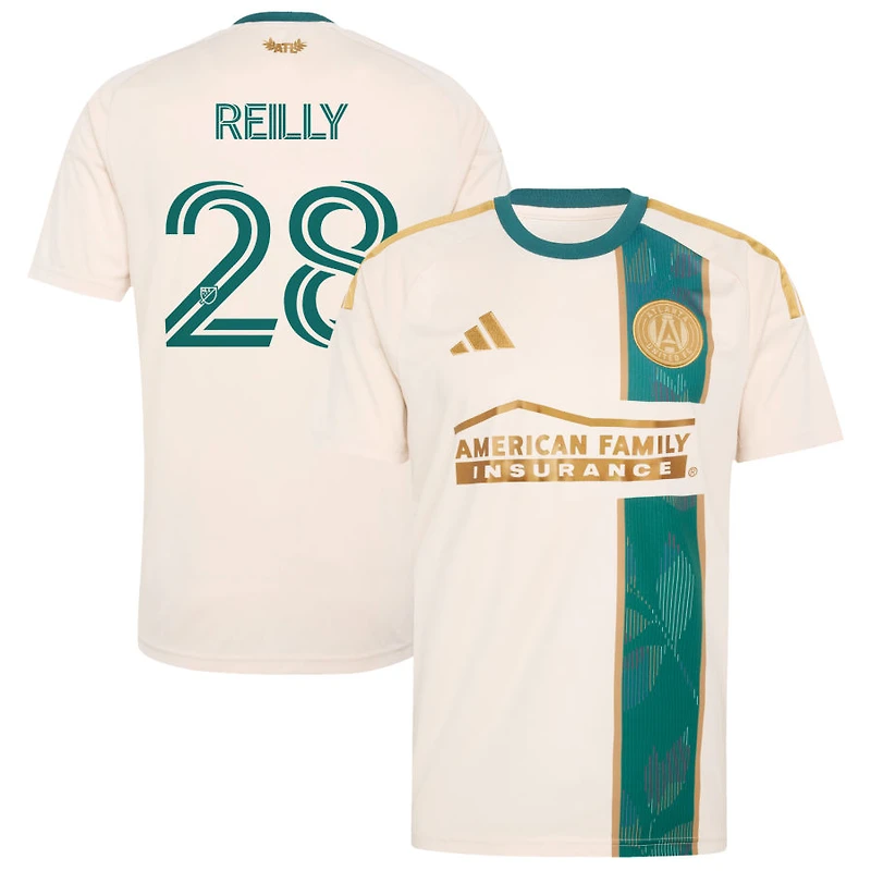 Will Reilly Men's adidas  Tan Atlanta United FC 2026 Spirit of '96 Replica Custom Jersey