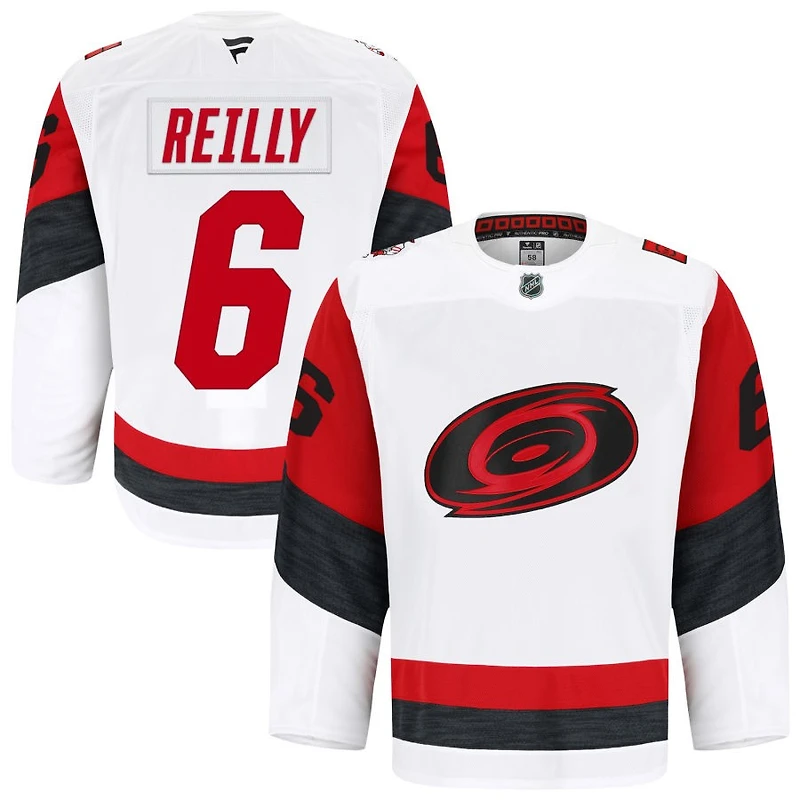 Mike Reilly Men's Fanatics White Carolina Hurricanes Away Authentic Pro Custom Jersey