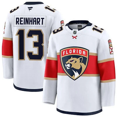Sam Reinhart Men's Fanatics White Florida Panthers Away Premium Custom Jersey