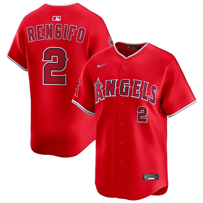 Luis Rengifo Men's Nike Red Los Angeles Angels Alternate Limited Custom Jersey