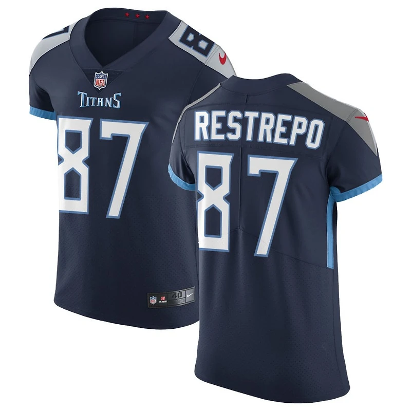 Xavier Restrepo Men's Nike Navy Tennessee Titans Vapor Untouchable Custom Elite Jersey