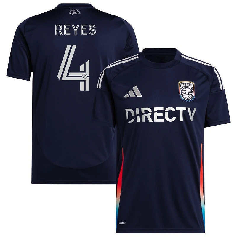 Andres Reyes Men's adidas  Navy San Diego FC 2025 State of Flow Replica Custom Jersey