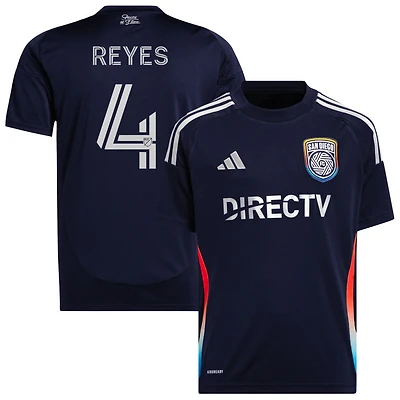 Andres Reyes Youth adidas  Navy San Diego FC 2025 State of Flow Replica Custom Jersey