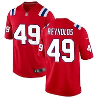 Craig Reynolds Men's Nike Red New England Patriots Alternate Custom Jersey