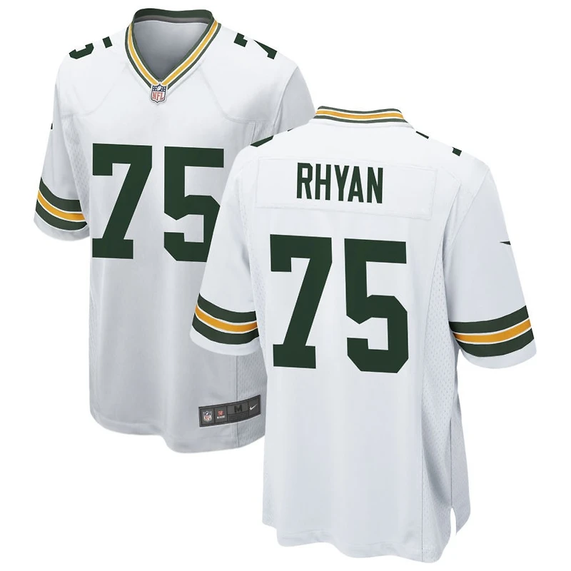 Sean Rhyan Men's Nike White Green Bay Packers Custom Game Jersey