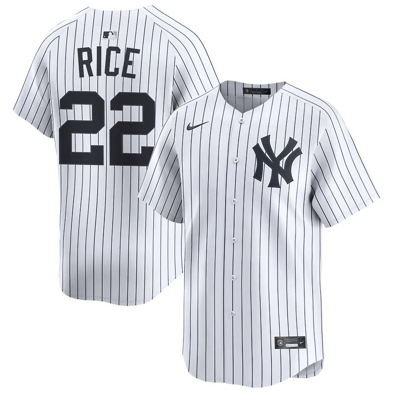 Ben Rice Men's Nike White New York Yankees Home Limited Custom Jersey