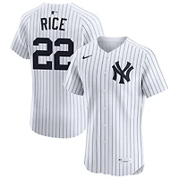 Ben Rice Men's Nike White New York Yankees Home Elite Custom Jersey