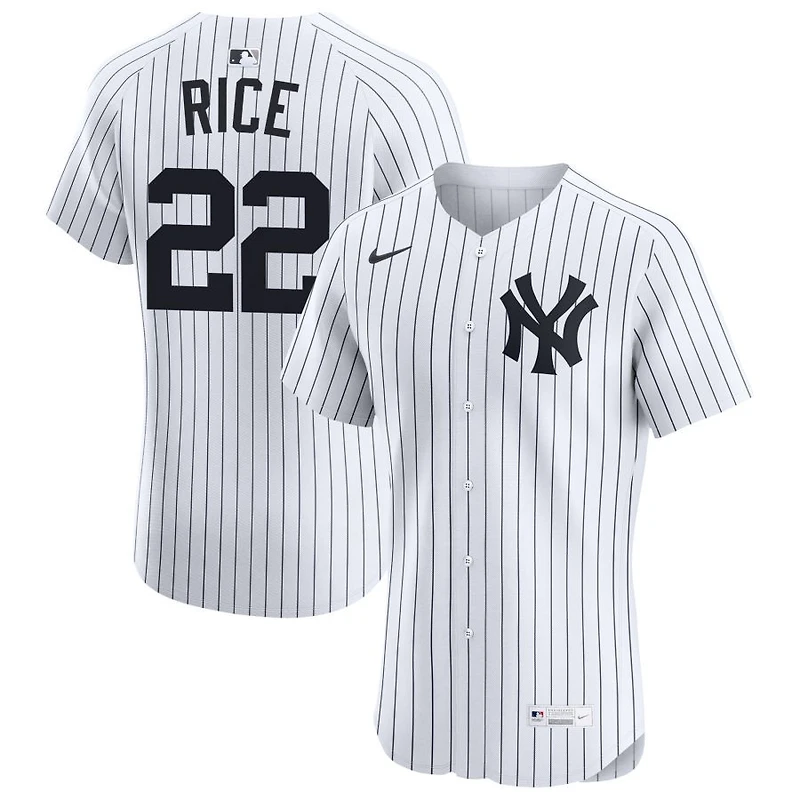 Ben Rice Men's Nike White New York Yankees Home Elite Custom Jersey
