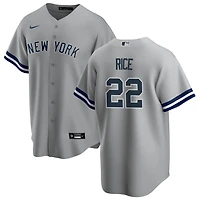 Ben Rice Men's Nike Gray New York Yankees Road Replica Custom Jersey