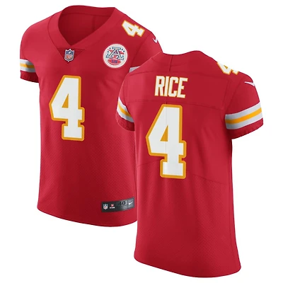 Rashee Rice Men's Nike Red Kansas City Chiefs Vapor Untouchable Custom Elite Jersey