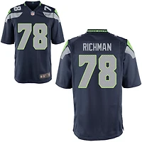 Mason Richman Youth Nike College Navy Seattle Seahawks Custom Game Jersey