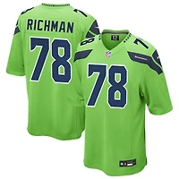 Mason Richman Men's Nike Neon Green Seattle Seahawks Alternate Custom Game Jersey