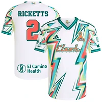 Jamar Ricketts Men's adidas White San Jose Earthquakes 2025 Third Authentic Custom Jersey
