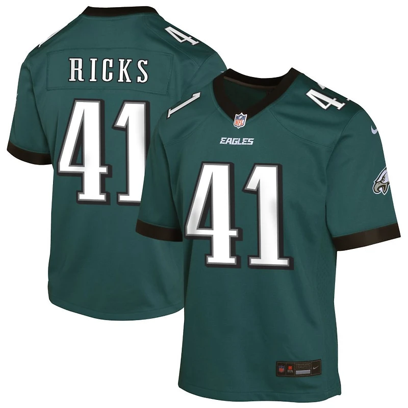 Eli Ricks Youth Nike Midnight Green Philadelphia Eagles Custom Game Jersey