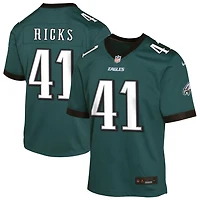 Eli Ricks Youth Nike Midnight Green Philadelphia Eagles Custom Game Jersey