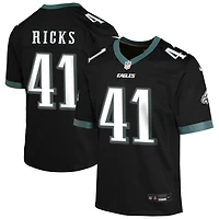 Eli Ricks Youth Nike Black Philadelphia Eagles Alternate Custom Game Jersey
