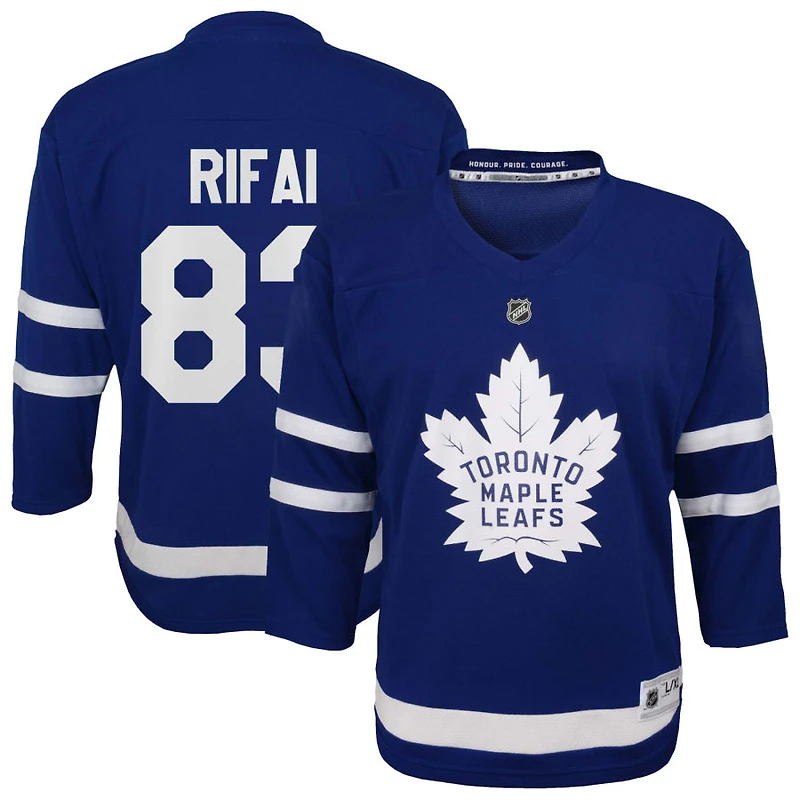 Marshall Rifai Youth  Blue Toronto Maple Leafs Home Replica Custom Jersey