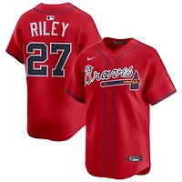 Austin Riley Men's Nike Red Atlanta Braves Alternate Limited Custom Jersey