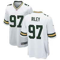 Jordon Riley Men's Nike White Green Bay Packers Custom Game Jersey