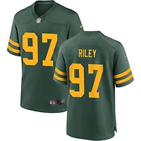 Jordon Riley Men's Nike Green Green Bay Packers Alternate Custom Jersey