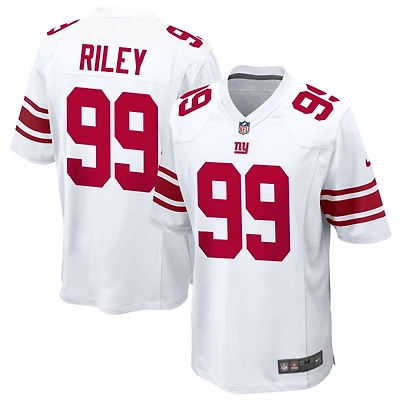 Jordon Riley Men's Nike White New York Giants Custom Game Jersey