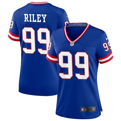 Jordon Riley Women's Nike Royal New York Giants Classic Custom Game Jersey