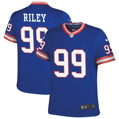 Jordon Riley Youth Nike Royal New York Giants Classic Custom Game Jersey