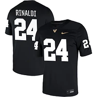 Nicholas Rinaldi Men's Nike Black Vanderbilt Commodores NIL Pick-A-Player Game Jersey