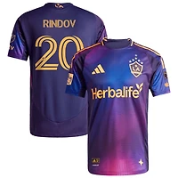 Chris Rindov Men's adidas Navy LA Galaxy 2025 RIZON On-Field Authentic Patch Custom Jersey