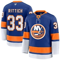 David Rittich Men's Fanatics Royal New York Islanders Home Premium Custom Jersey