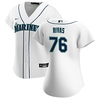 Leo Rivas Women's Nike White Seattle Mariners Home Replica Custom Jersey