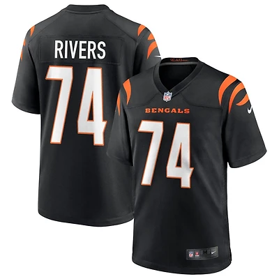 Jalen Rivers Men's Nike Black Cincinnati Bengals Game Custom Jersey