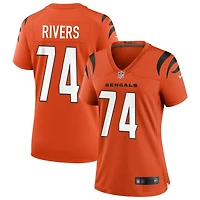 Jalen Rivers Women's Nike Orange Cincinnati Bengals Alternate Game Custom Jersey
