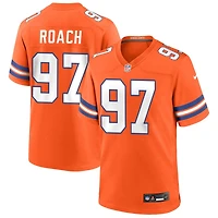 Malcolm Roach Men's Nike Orange Denver Broncos Mile High Collection 1977 Throwback Custom Game Jersey
