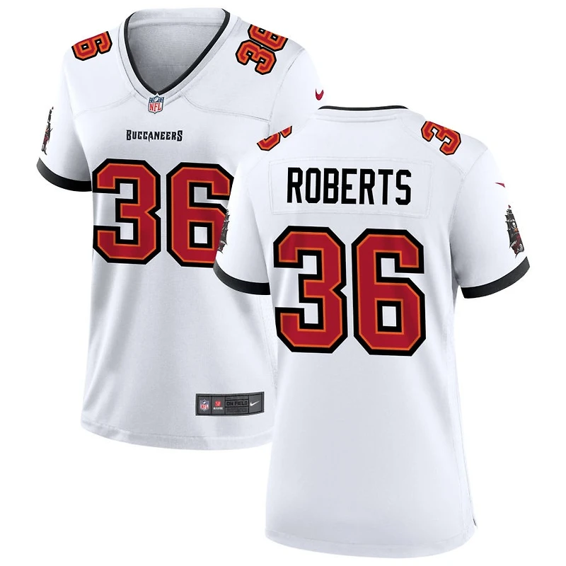 JJ Roberts Women's Nike Tampa Bay Buccaneers White Custom Game Jersey