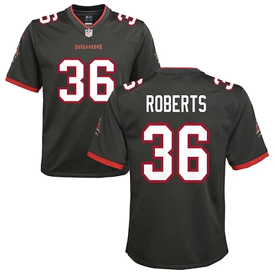 JJ Roberts Youth Nike Pewter Tampa Bay Buccaneers Alternate Custom Game Jersey