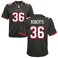 JJ Roberts Youth Nike Pewter Tampa Bay Buccaneers Alternate Custom Game Jersey