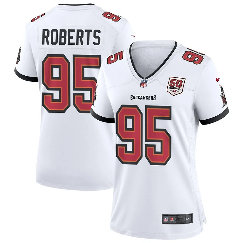 Elijah Roberts Women's Nike White Tampa Bay Buccaneers 50th Season Custom Game Jersey