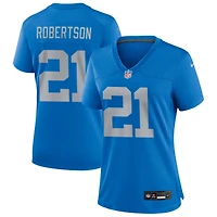 Amik Robertson Women's Nike Blue Detroit Lions Alternate Custom Game Jersey